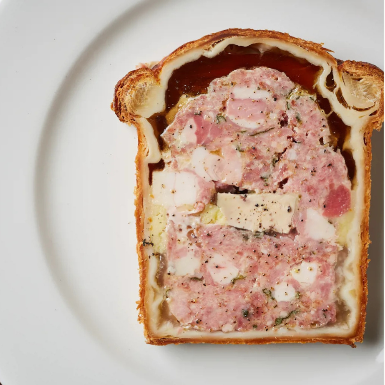 Pâté en croûte pástétom szelet